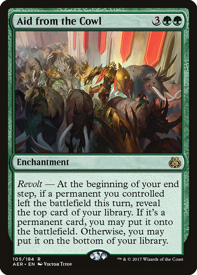 Aid from the Cowl - (Foil): Aether Revolt
