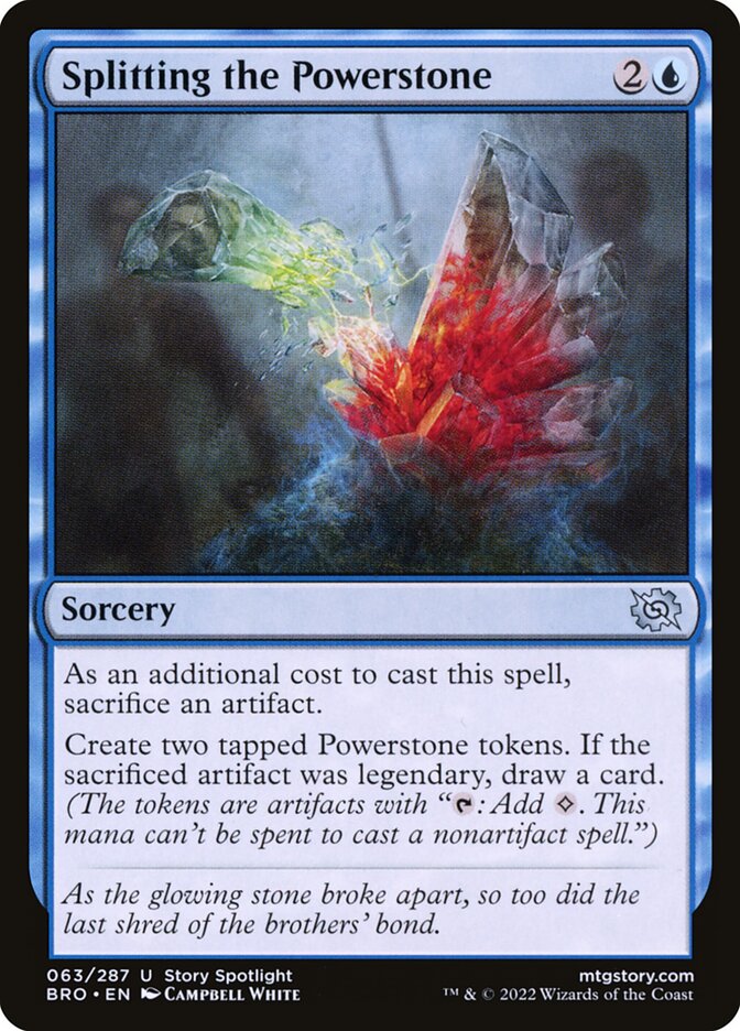 Splitting the Powerstone - (Foil): The Brothers' War