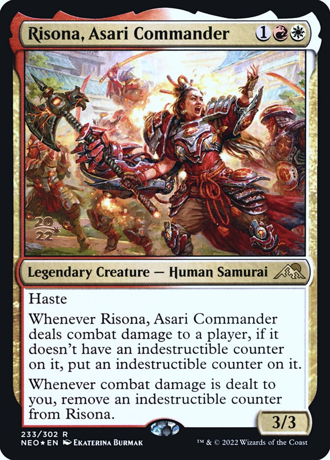 Risona, Asari Commander - (Foil): Kamigawa: Neon Dynasty Promos
