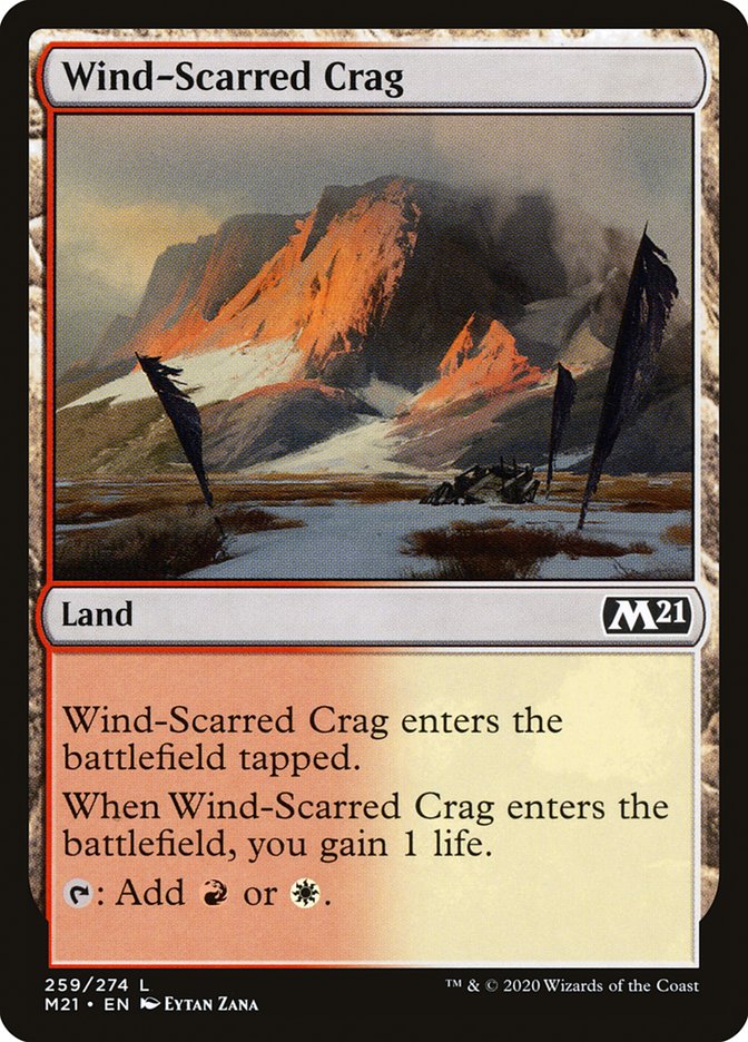 Wind-Scarred Crag - (Foil): Core Set 2021