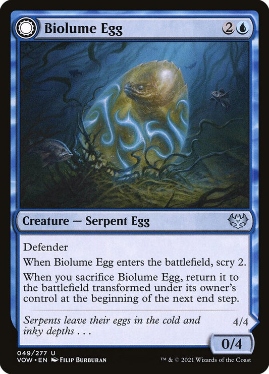 Biolume Egg // Biolume Serpent - (Foil): Innistrad: Crimson Vow