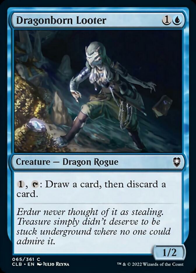 Dragonborn Looter - (Foil): Commander Legends: Battle for Baldur's Gate