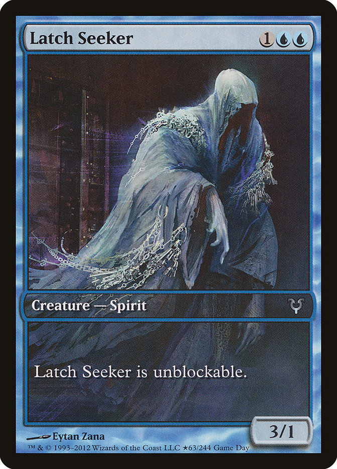 Latch Seeker (Game Day) (Full Art): Avacyn Restored Promos