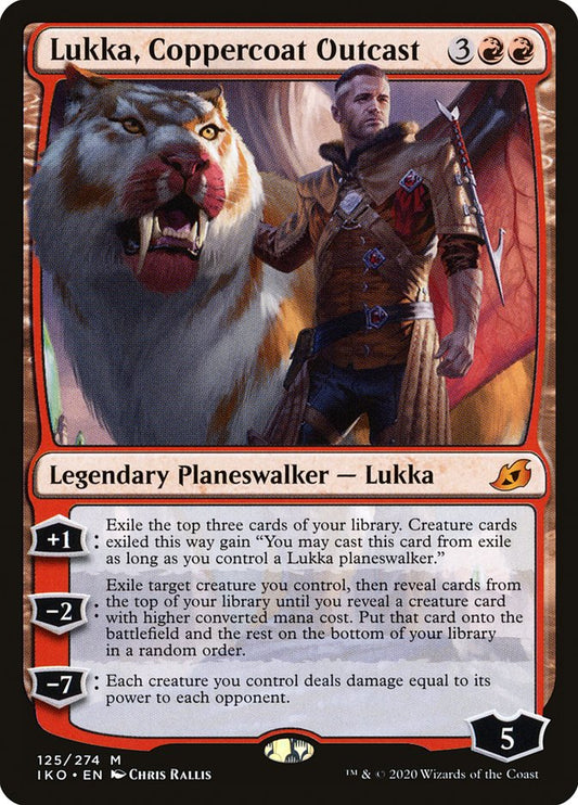 Lukka, Coppercoat Outcast - (Foil): Ikoria: Lair of Behemoths