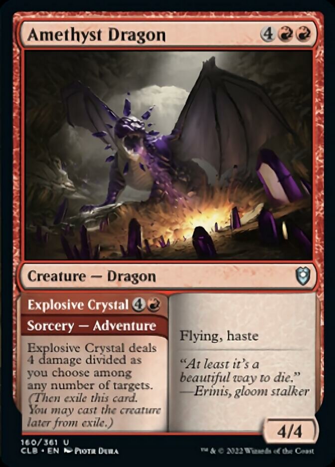 Amethyst Dragon // Explosive Crystal: Commander Legends: Battle for Baldur's Gate