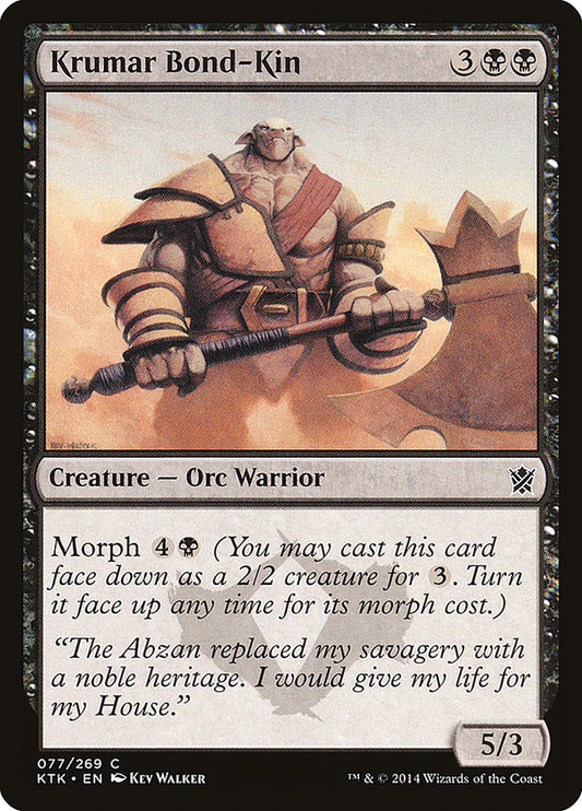 Krumar Bond-Kin - (Foil): Khans of Tarkir