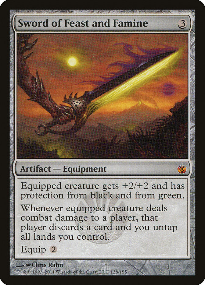 Sword of Feast and Famine - (Foil): Mirrodin Besieged