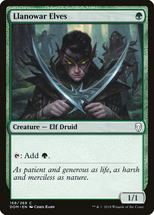 Llanowar Elves - (Foil): Dominaria