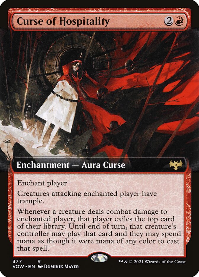 Curse of Hospitality (Extended Art): Innistrad: Crimson Vow