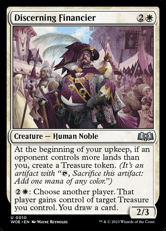 Discerning Financier - (Foil): Wilds of Eldraine