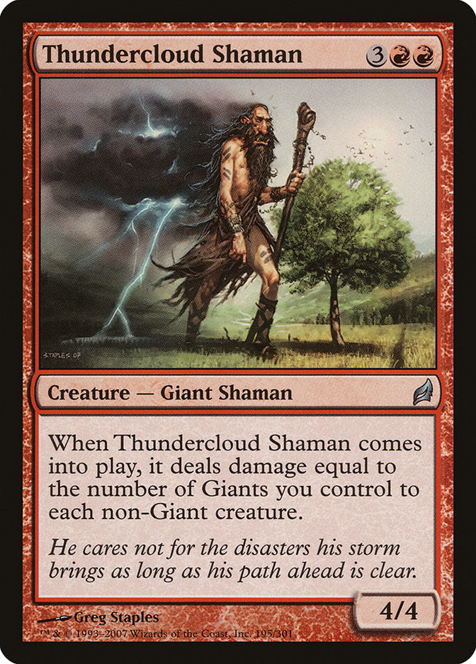 Thundercloud Shaman - (Foil): Lorwyn