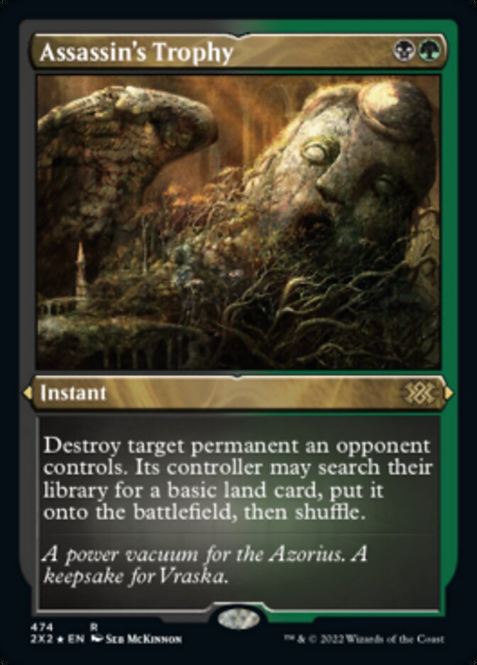 Assassin's Trophy (Foil Etched) - (Foil): Double Masters 2022