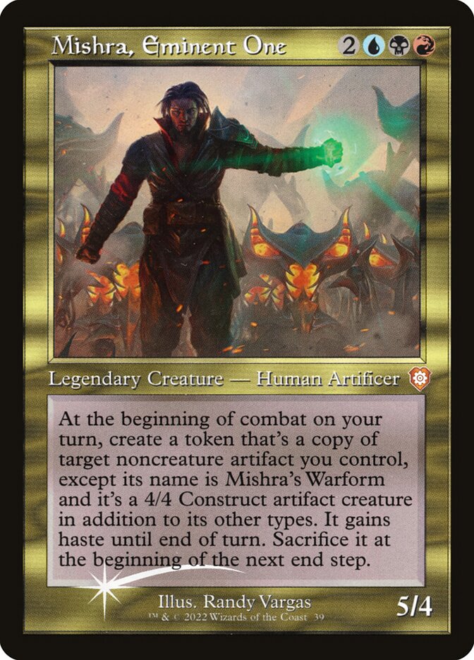 Mishra, Eminent One (Display Commander) - Thick Stock: The Brothers' War Commander