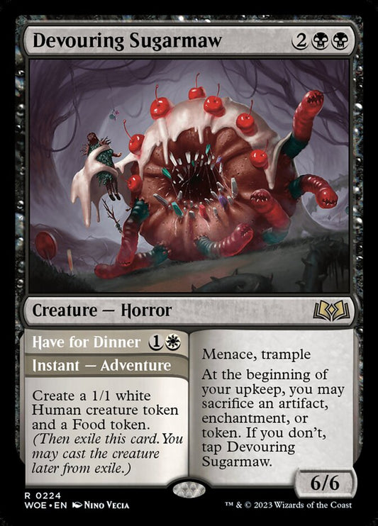 Devouring Sugarmaw // Have for Dinner - (Foil): Wilds of Eldraine