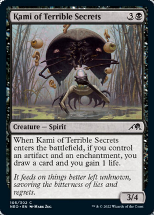 Kami of Terrible Secrets - (Foil): Kamigawa: Neon Dynasty
