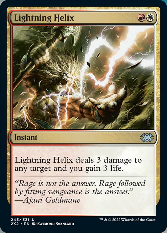 Lightning Helix - (Foil): Double Masters 2022