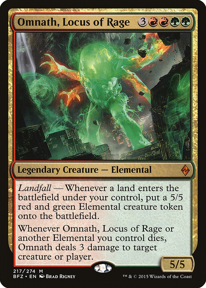 Omnath, Locus of Rage: Battle for Zendikar