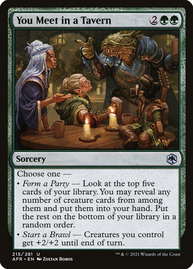 You Meet in a Tavern - (Foil): Adventures in the Forgotten Realms