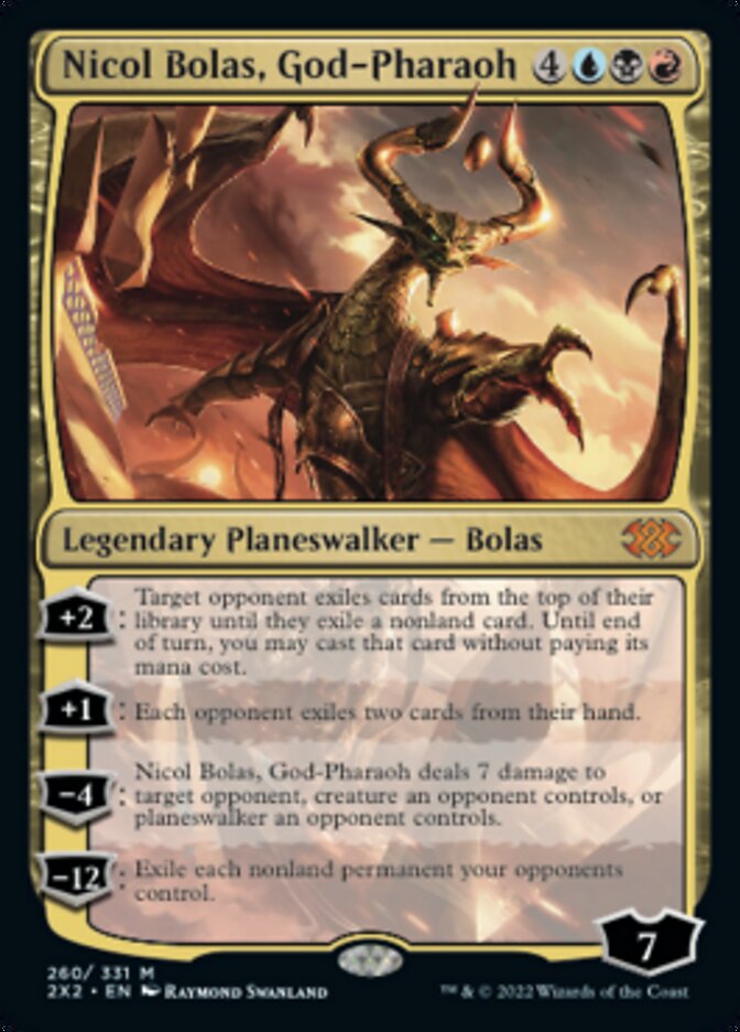 Nicol Bolas, God-Pharaoh - (Foil): Double Masters 2022