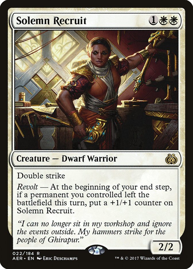 Solemn Recruit - (Foil): Aether Revolt