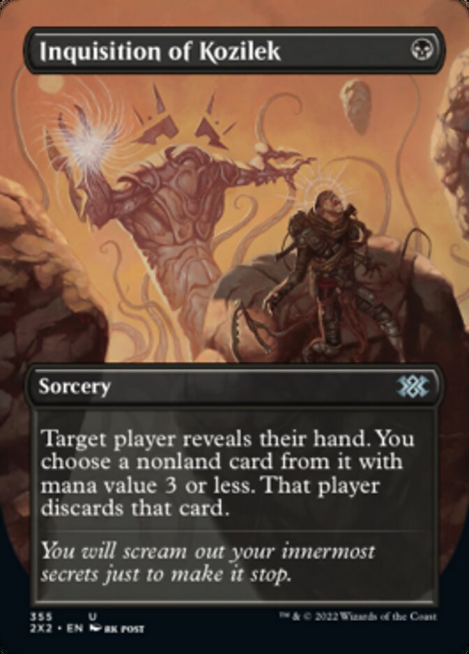 Inquisition of Kozilek (Borderless) - (Foil): Double Masters 2022
