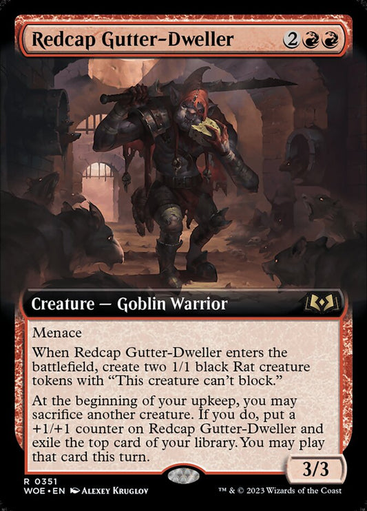 Redcap Gutter-Dweller (Extended Art): Wilds of Eldraine