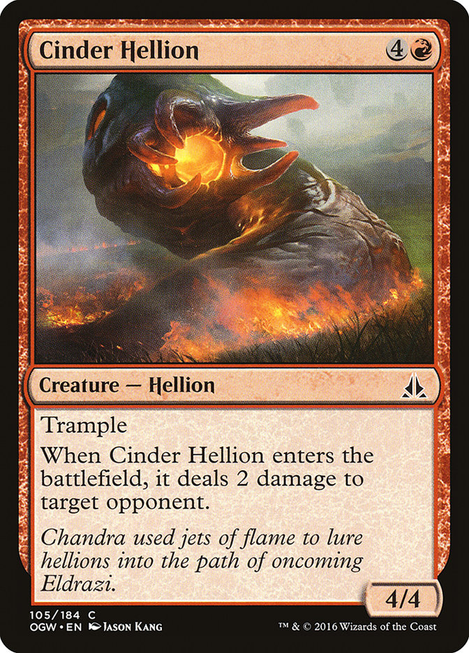 Cinder Hellion - (Foil): Oath of the Gatewatch