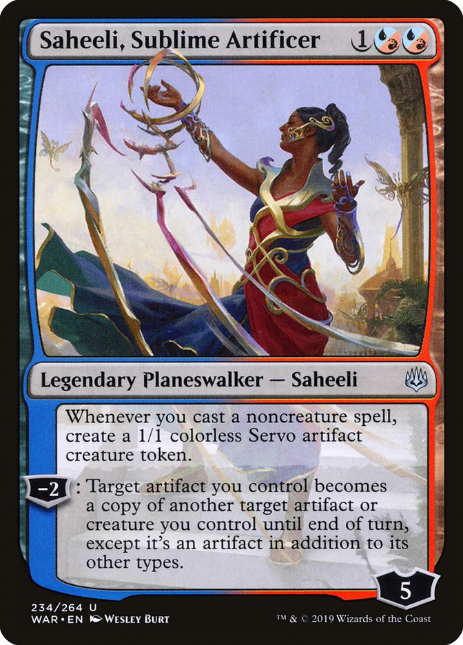 Saheeli, Sublime Artificer - (Foil): War of the Spark