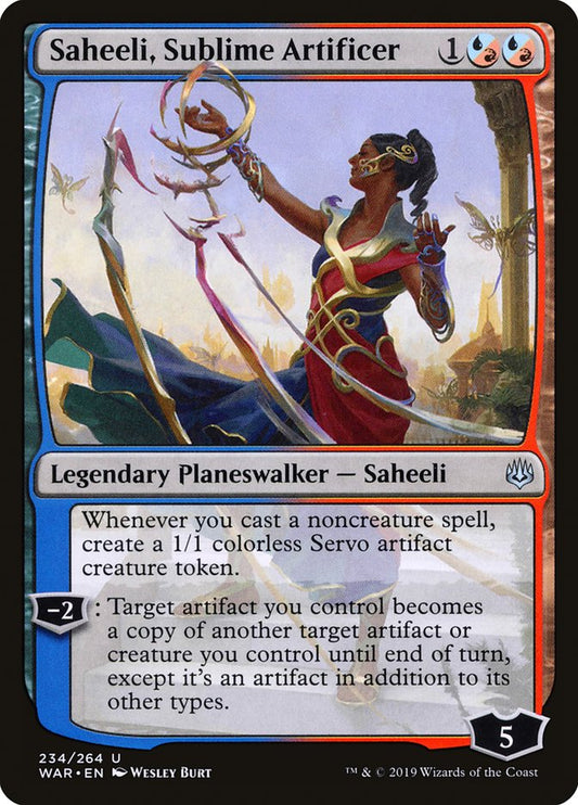 Saheeli, Sublime Artificer - (Foil): War of the Spark