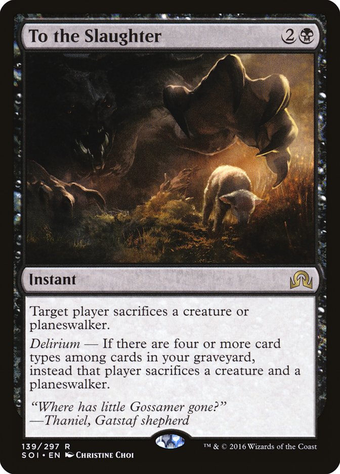 To the Slaughter - (Foil): Shadows over Innistrad
