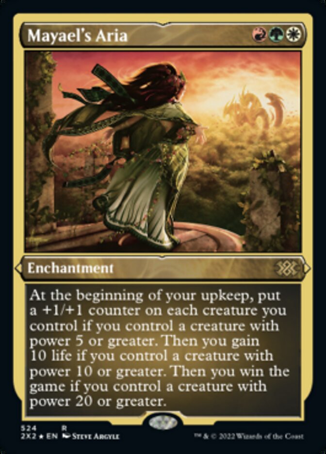 Mayael's Aria (Foil Etched) - (Foil): Double Masters 2022
