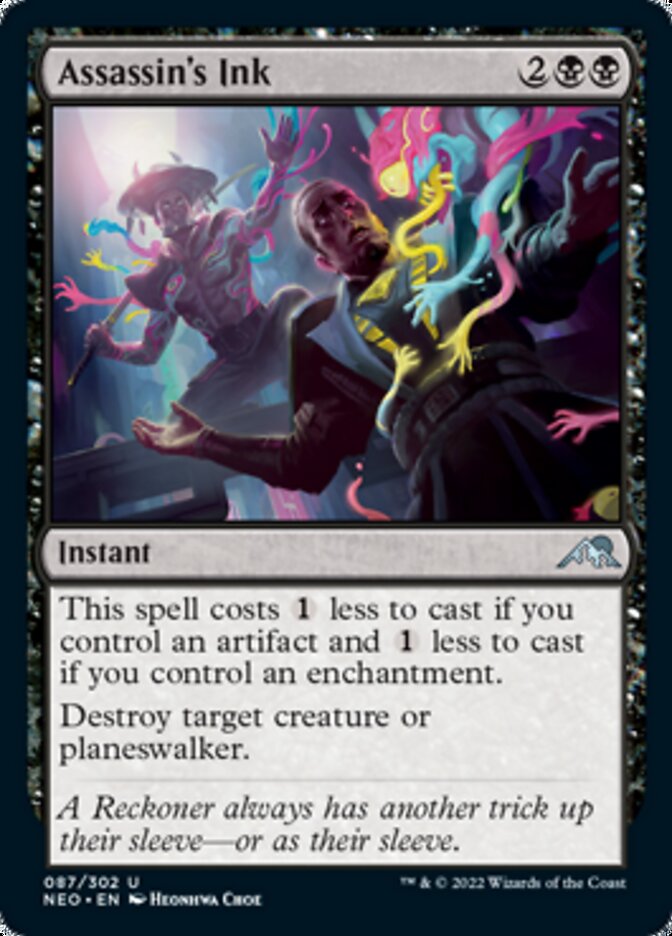 Assassin's Ink - (Foil): Kamigawa: Neon Dynasty