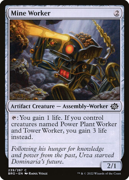 Mine Worker - (Foil): The Brothers' War
