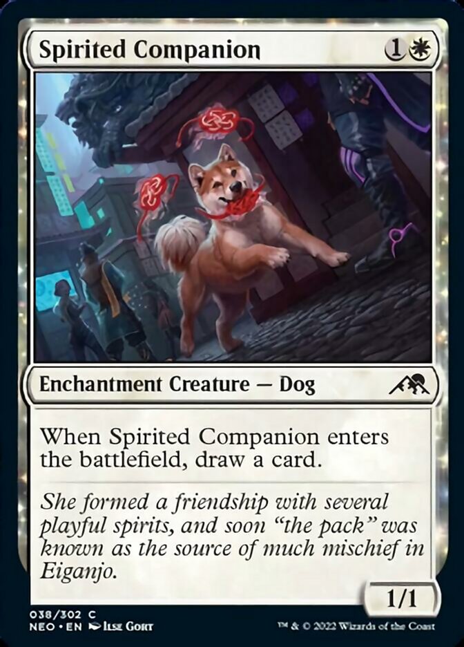 Spirited Companion - (Foil): Kamigawa: Neon Dynasty
