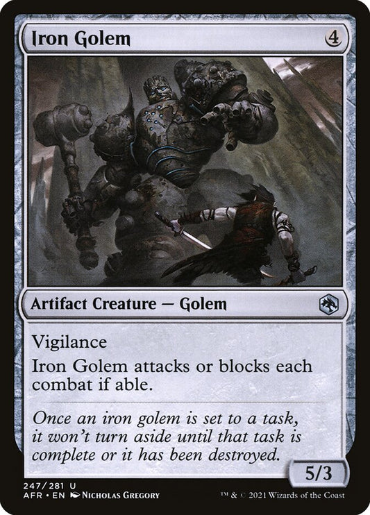 Iron Golem - (Foil): Adventures in the Forgotten Realms