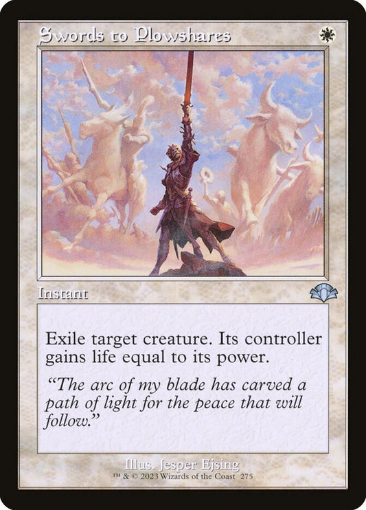 Swords to Plowshares (Retro Frame): Dominaria Remastered