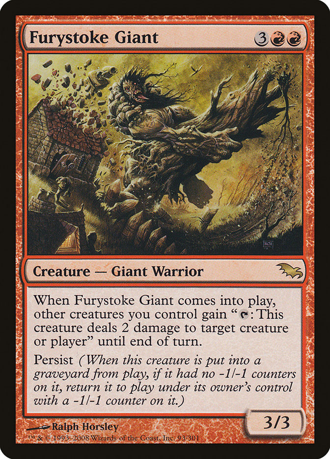 Furystoke Giant - (Foil): Shadowmoor