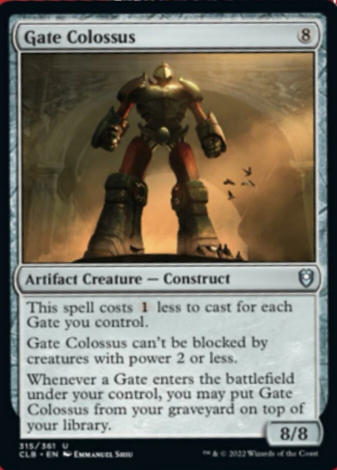 Gate Colossus - (Foil): Commander Legends: Battle for Baldur's Gate