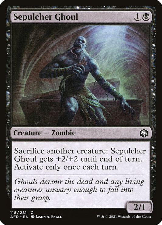 Sepulcher Ghoul - (Foil): Adventures in the Forgotten Realms