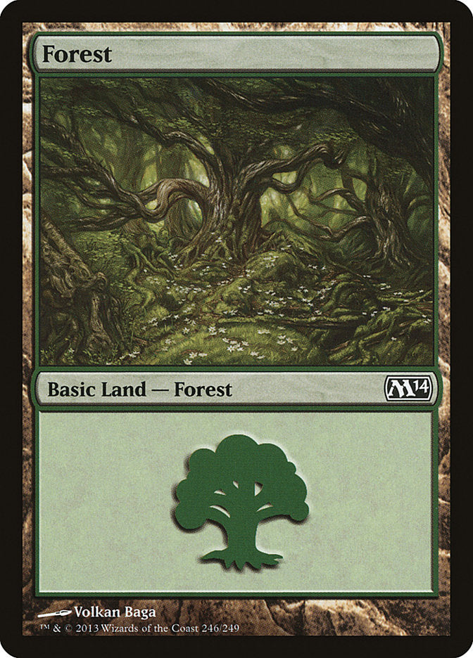 Forest (#246) - (Foil): Magic 2014