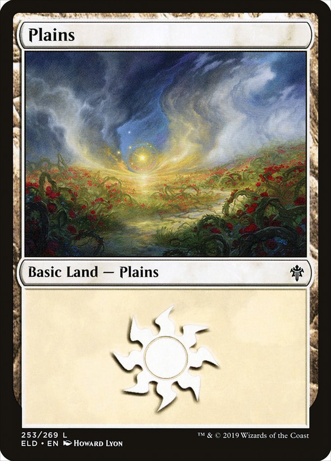 Plains (#253) - (Foil): Throne of Eldraine