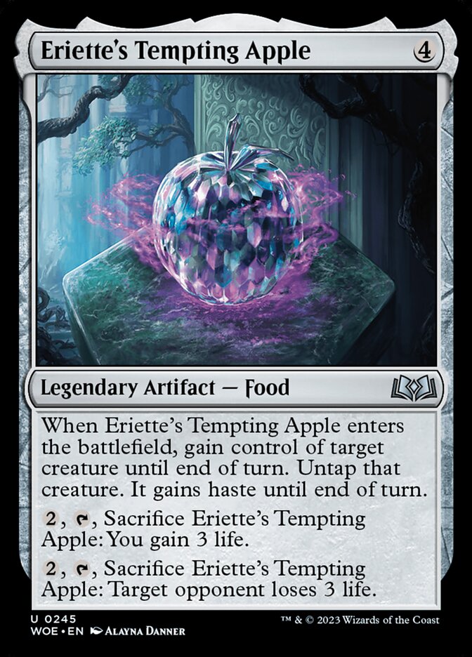 Eriette's Tempting Apple - (Foil): Wilds of Eldraine