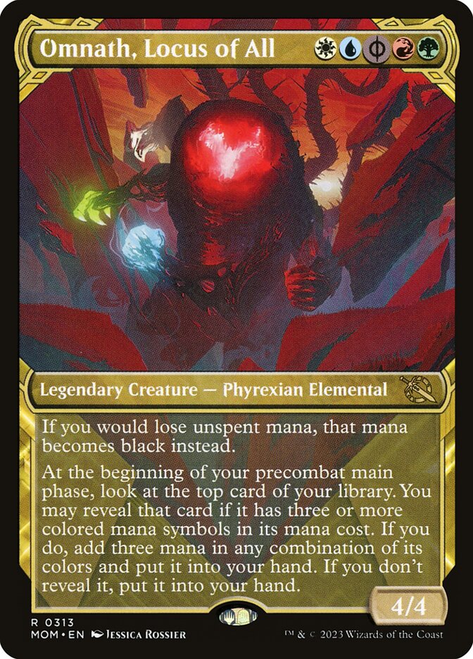 Omnath, Locus of All (Showcase) - (Foil): March of the Machine