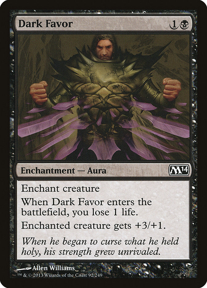 Dark Favor - (Foil): Magic 2014