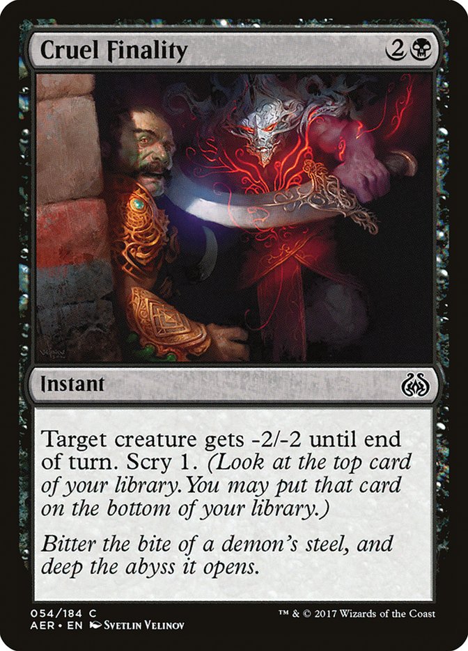 Cruel Finality - (Foil): Aether Revolt