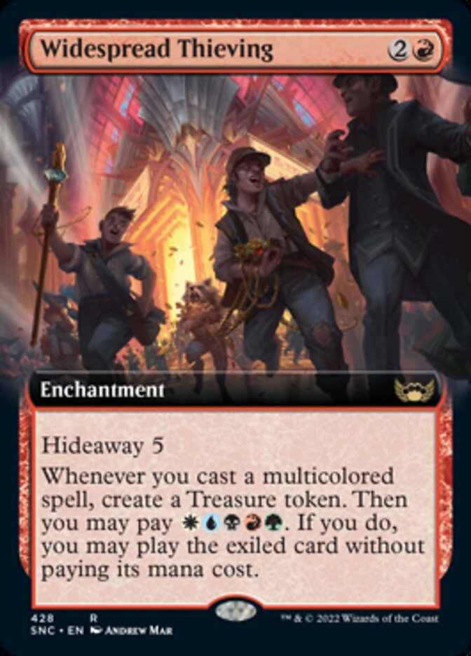 Widespread Thieving (Extended Art) - (Foil): Streets of New Capenna