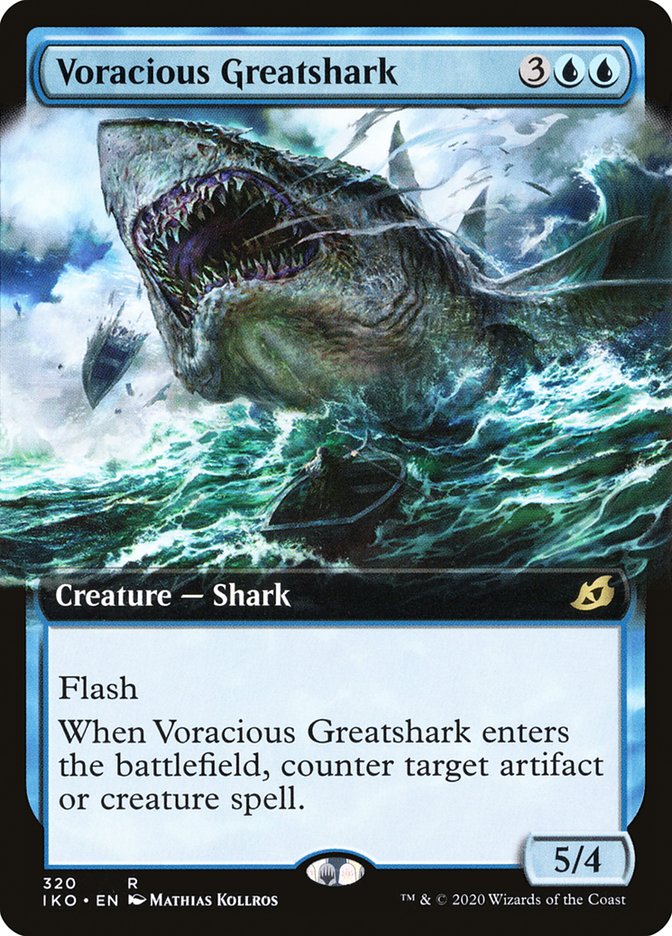 Voracious Greatshark (Extended Art): Ikoria: Lair of Behemoths