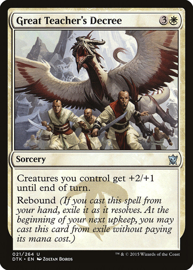 Great Teacher's Decree: Dragons of Tarkir