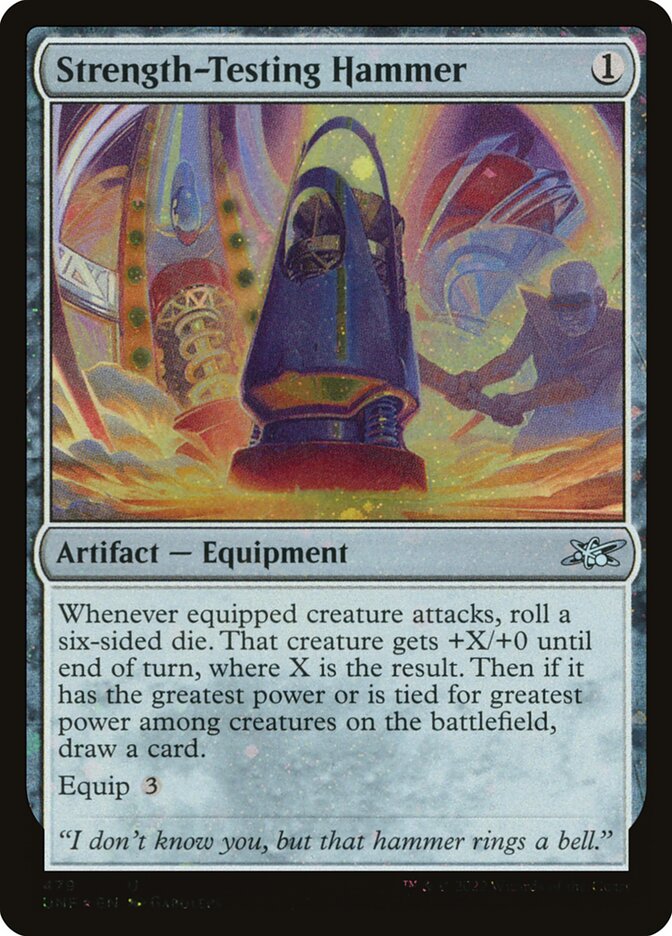Strength-Testing Hammer (Galaxy Foil) - (Foil): Unfinity