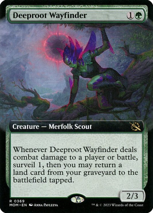 Deeproot Wayfinder (Extended Art) - (Foil): March of the Machine